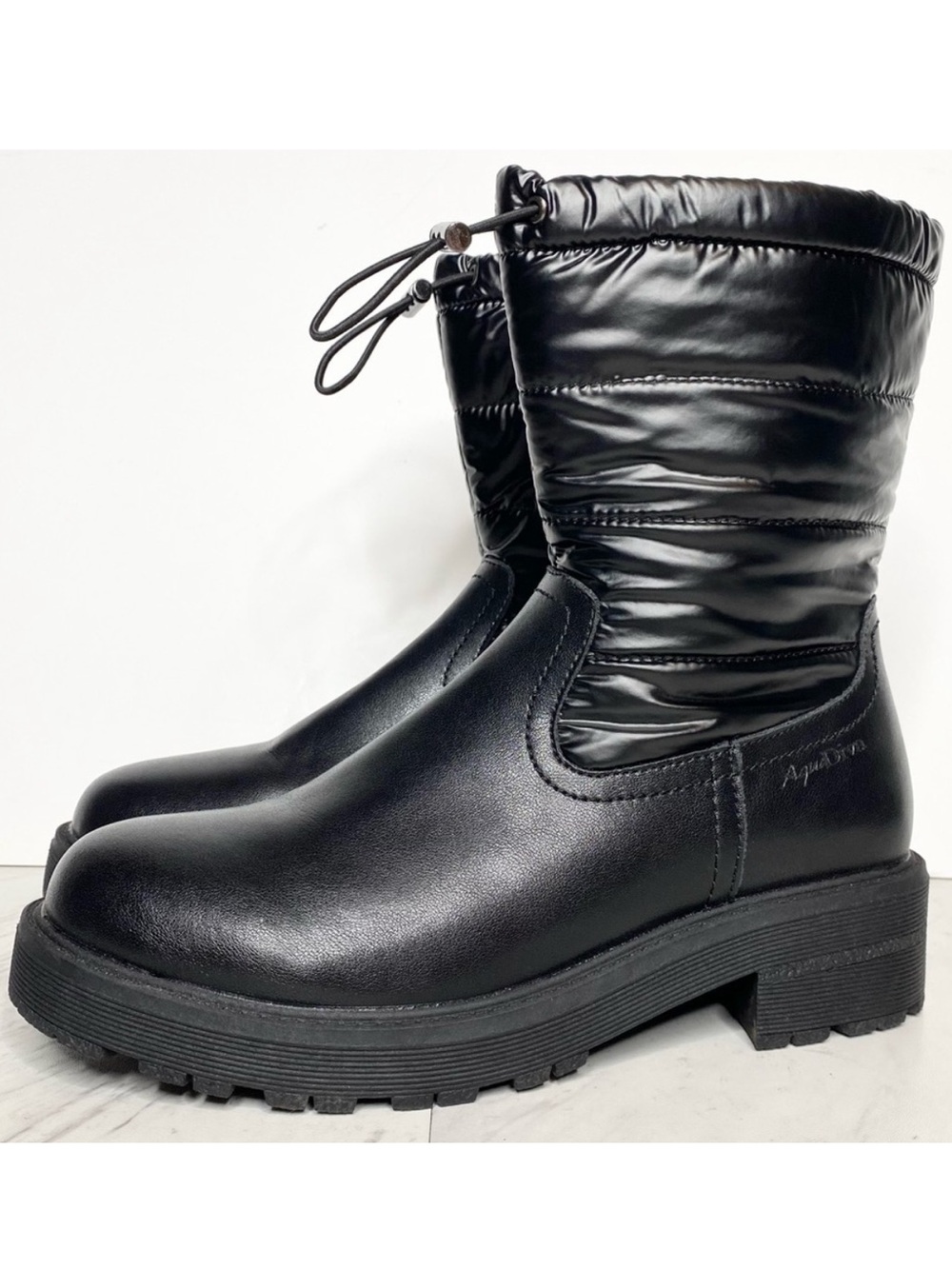 AquaDiva Black Puffer Boot 39